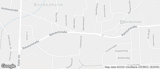 Karte mit Standort von De Buurn Bäcker Sachau Filiale Bordesholm Bahnhofstraße