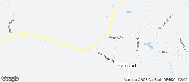 Karte mit Standort von Eiderland-Bäckerei, Filiale Hamdorf