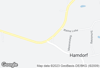 Karte mit Standort von Eiderland-Bäckerei, Filiale Hamdorf