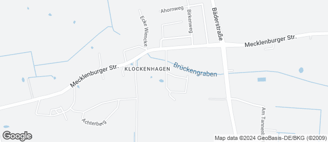 Karte mit Standort von Müller's Bäckerei im Freilichtmuseum Klockenhagen