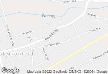Karte mit Standort von Bäckerei & Konditorei Wollborn