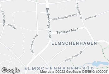 Karte mit Standort von Bäckerei Lyck