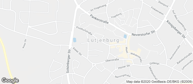Karte mit Standort von Bäcker Steiskal - Verkaufsstelle Famila Lütjenburg