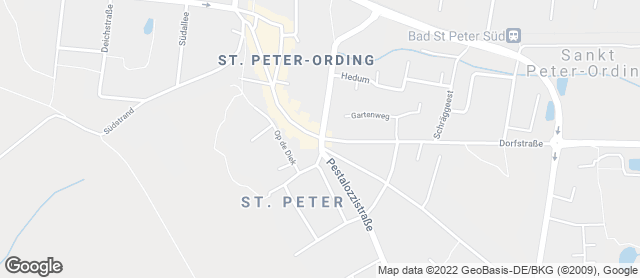 Karte mit Standort von Kalle-Bäcker St.Peter-Ording / Dorf