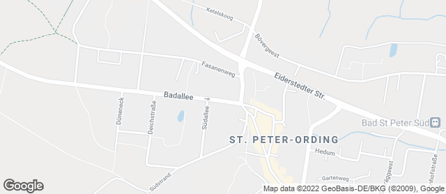 Karte mit Standort von Kalle-Bäcker St.Peter-Ording / Badallee