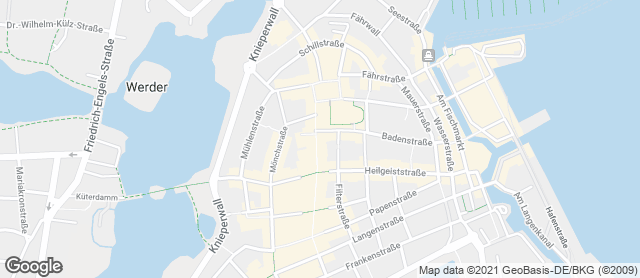 Karte mit Standort von Bäckerei-Konditorei Kadatz