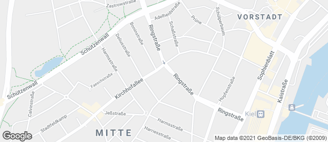 Karte mit Standort von Bäcker Steiskal - Verkaufsstelle Kirchhofallee / Ecke Ringstraße