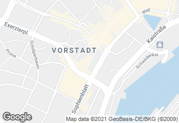 Karte mit Standort von Andresen in der Holstenstraße Kiel