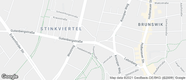 Karte mit Standort von Bäcker Steiskal - Verkaufsstelle Gutenbergstraße