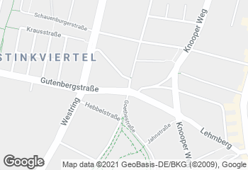 Karte mit Standort von Bäcker Steiskal - Verkaufsstelle Gutenbergstraße