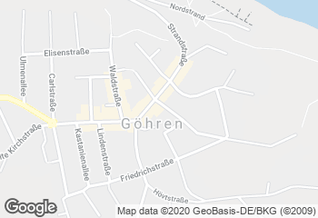 Karte mit Standort von Junge Die Bäckerei. - Strandstraße