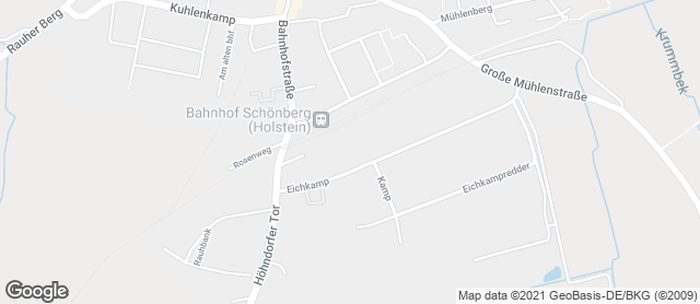 Karte mit Standort von Bäcker Steiskal - Verkaufsstelle Markant Schönberg