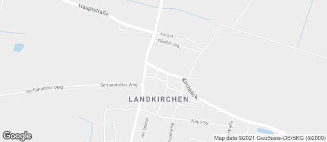 Karte mit Standort von Inselbäckerei Börke - Filiale Landkirchen