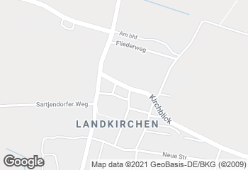 Karte mit Standort von Inselbäckerei Börke - Filiale Landkirchen
