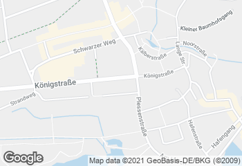 Karte mit Standort von Bäckerei Schmidt- Fil. Cafe Kö