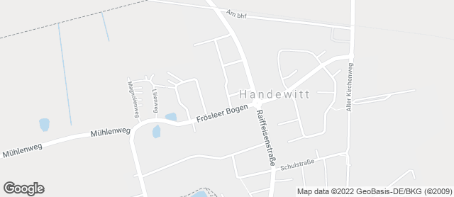 Karte mit Standort von Bäcker Meesenburg GmbH Edeka in Handewitt