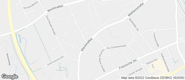 Karte mit Standort von Bäcker Meesenburg GmbH Flensburg