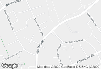 Karte mit Standort von Bäcker Meesenburg GmbH Flensburg