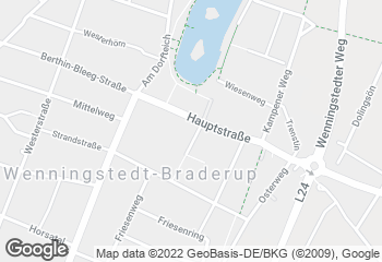 Karte mit Standort von Bäckerei Abeling